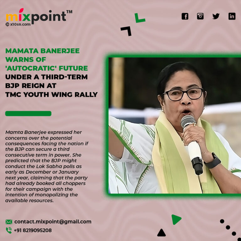 Mamata Banerjee Warns of ‘Autocratic’ Future Under a Third-Term BJP Reign at TMC Youth Wing Rally