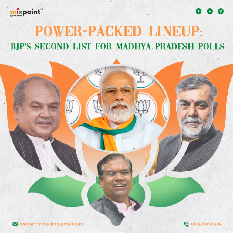 Power-packed Lineup: BJP’s Second List for Madhya Pradesh Polls