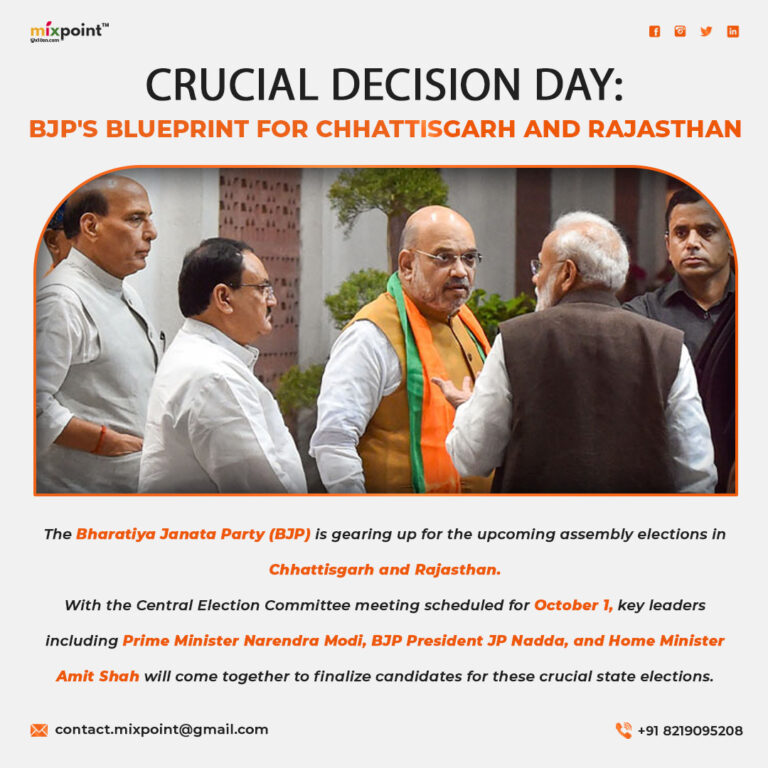 Crucial Decision Day: BJP’s Blueprint for Chhattisgarh and Rajasthan