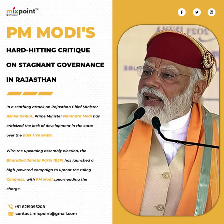 PM Modi’s Hard-hitting Critique on Stagnant Governance in Rajasthan