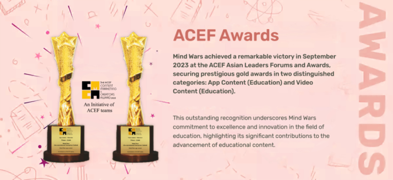 Mind Wars Clinches Double Victory at ACEF Awards