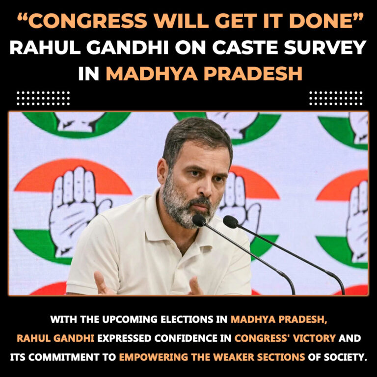 Congress Will Get Caste Survey Done In Madhya Pradesh: Rahul Gandhi