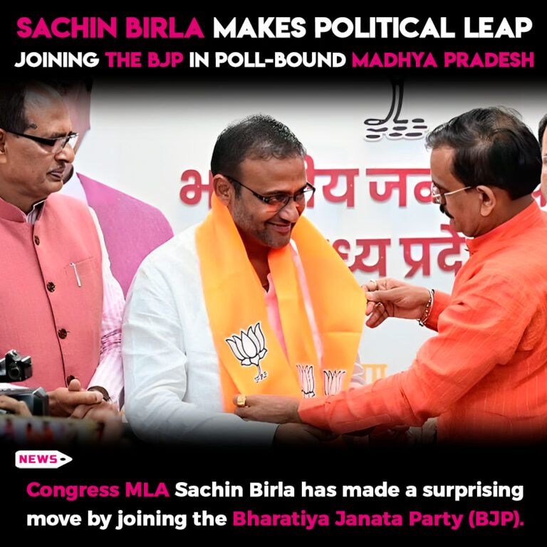 Sachin Birla Makes Political Leap: Joining the BJP in Poll-Bound Madhya Pradesh