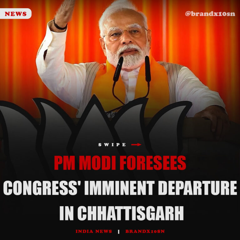 PM Modi Foresees Congress’ Imminent Departure in Chhattisgarh