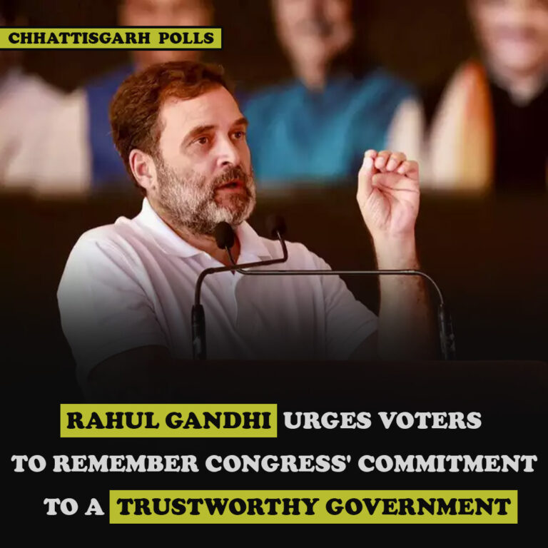 Rahul Gandhi Urges Voters to Remember Congress’ Commitment to a Trustworthy Government