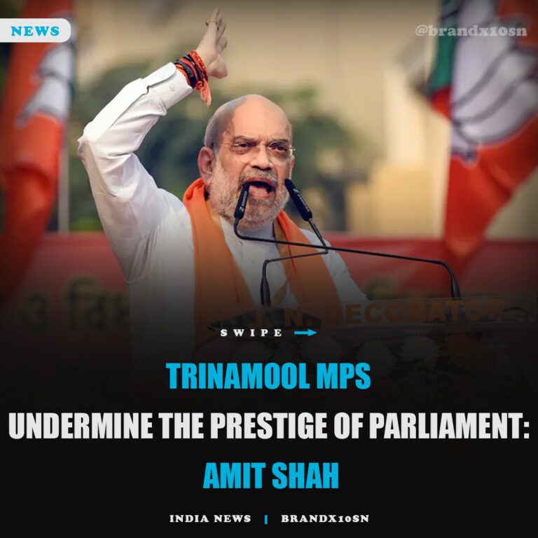 Trinamool MPs Undermine the Prestige of Parliament: Amit Shah