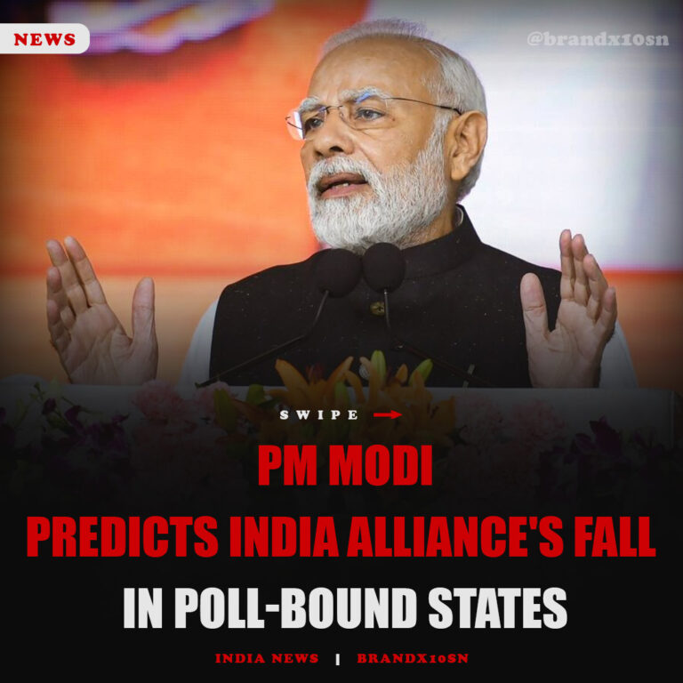 PM Modi Predicts INDIA Alliance’s Fall in Poll-Bound States