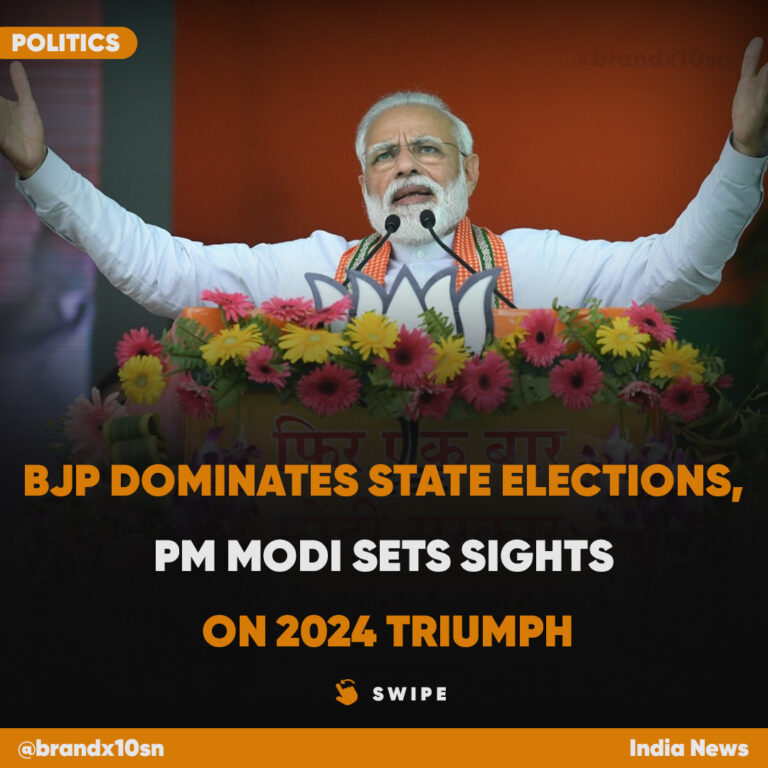 BJP Dominates State Elections, PM Modi Sets Sights on 2024 Triumph